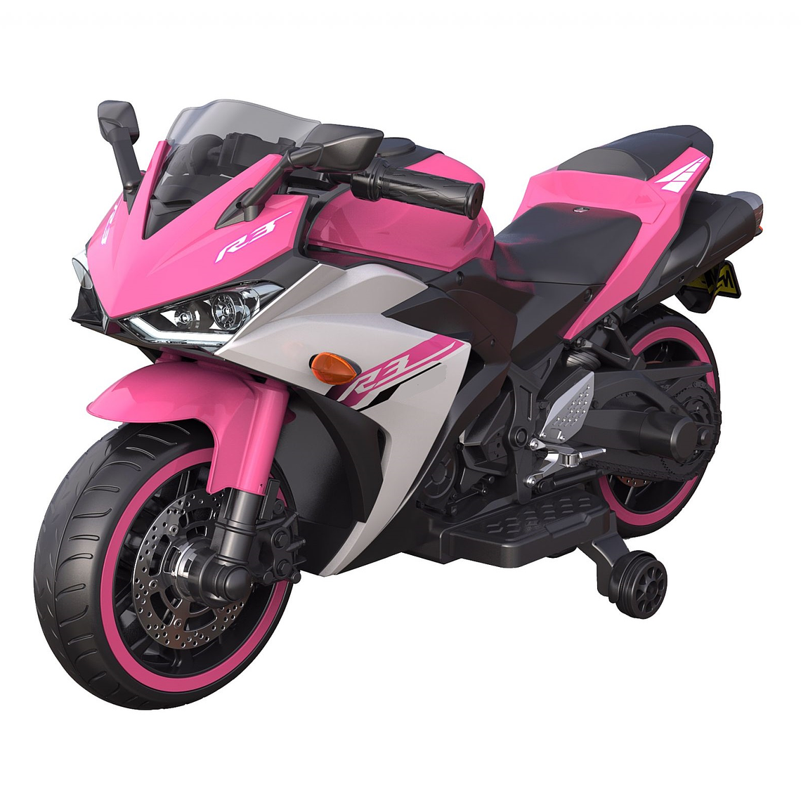 Moto a Batería R3 XL Rosada 12Volt Acelerador de Puño 1