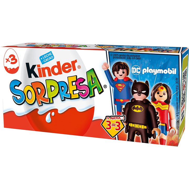 Kinder sorpresa cx 3 unidades 1