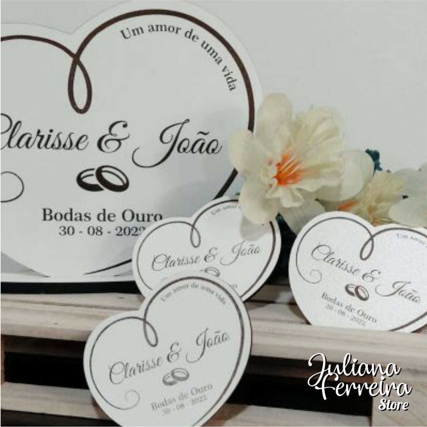 Wedding and Anniversary Heart Souvenir Set 2