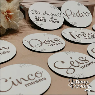 Placas de Nascimento - Baby Milestones