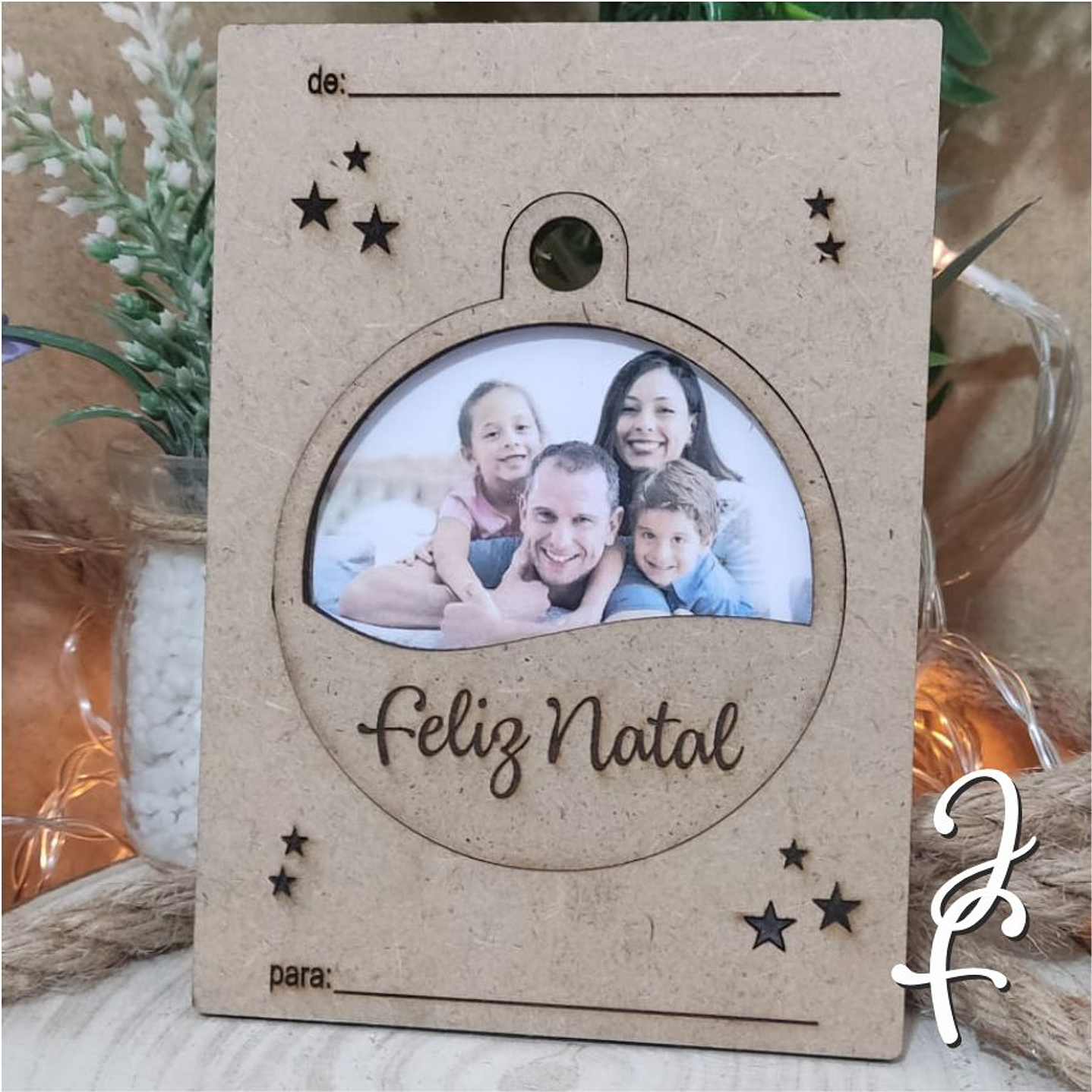 Bola de Natal Foto placa/cartão de Oferta  2