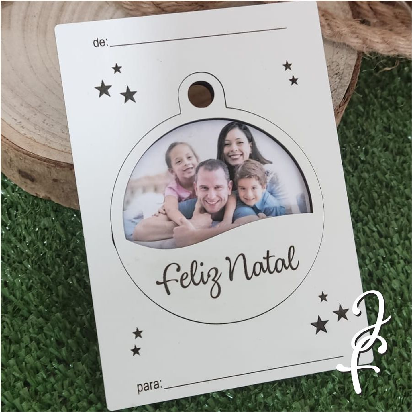 Bola de Natal Foto placa/cartão de Oferta  3