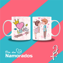 Caneca Personalizada Love Coroa