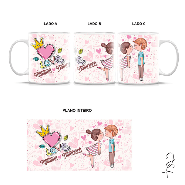 Caneca Personalizada Love Coroa 8