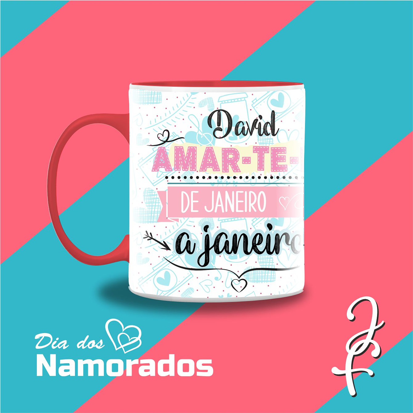 Taza Personalizada Te amaré de enero a enero 5