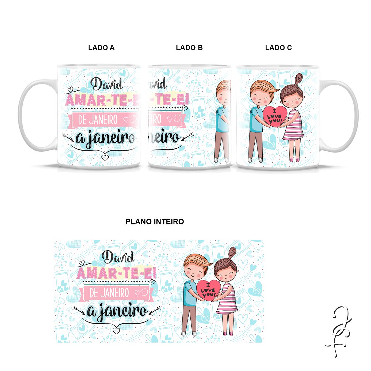 Taza Personalizada Te amaré de enero a enero 9