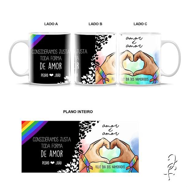 Caneca Inclusiva Amor é Amor 8