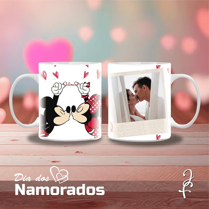 Taza Beso de Minnie y Mickey 1