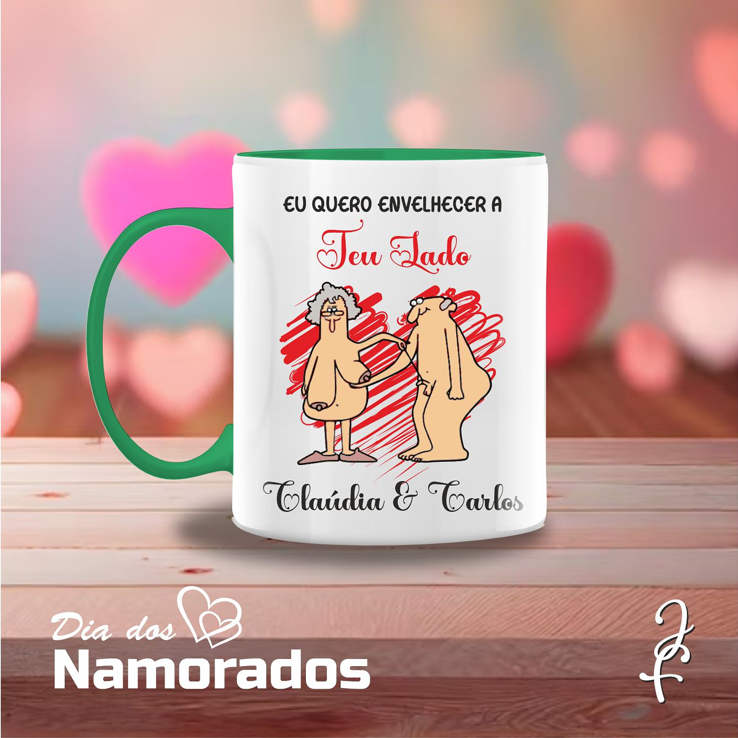 Taza ¡Quiero envejecer a tu lado! 5