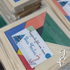 Puzzle Tangram com Autocolante (Quantidades)