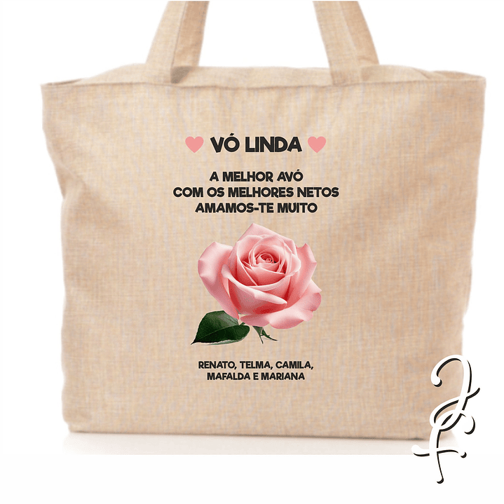 Dedicatoria del bolso rosa con cremallera 1