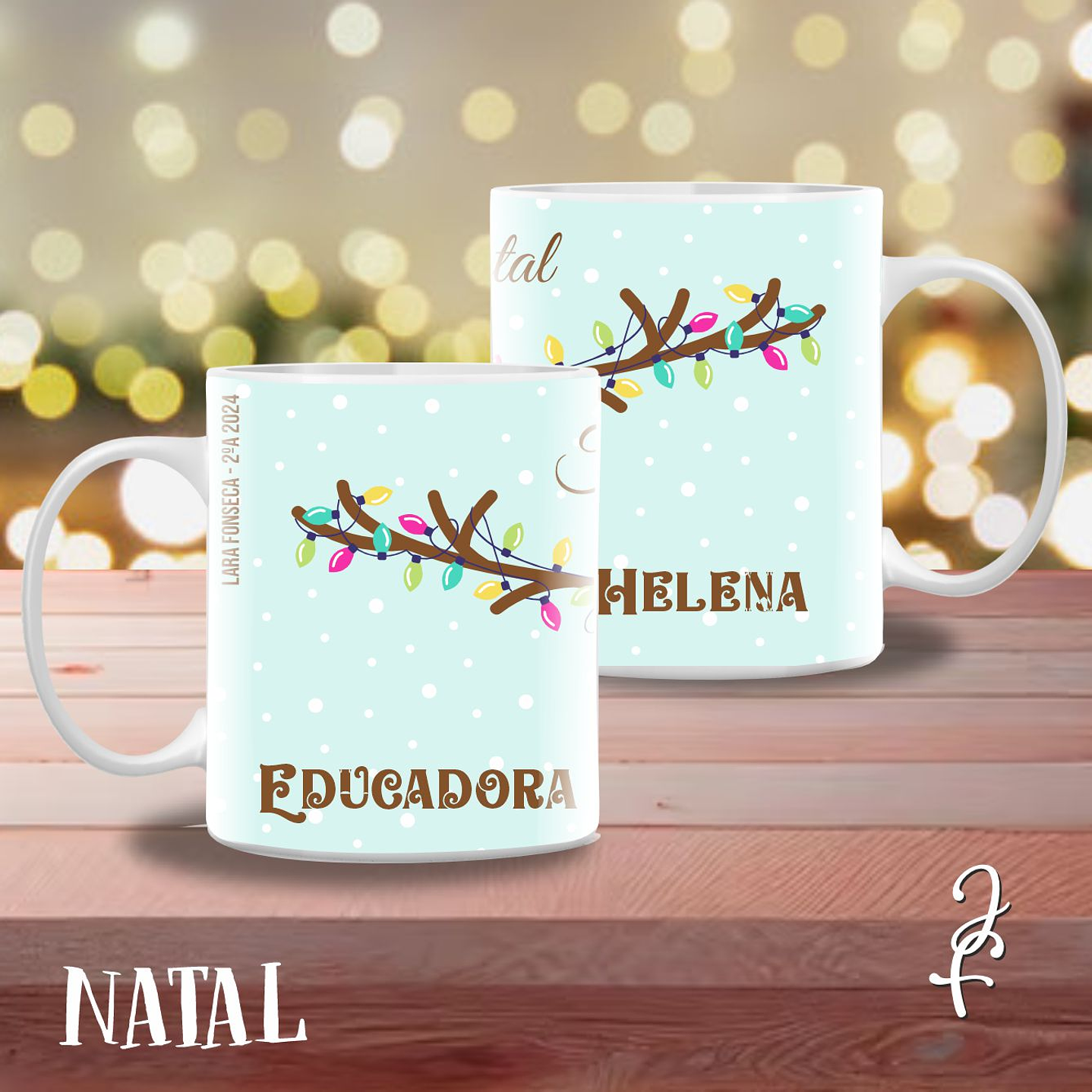 Caneca Rena Feliz Natal 2