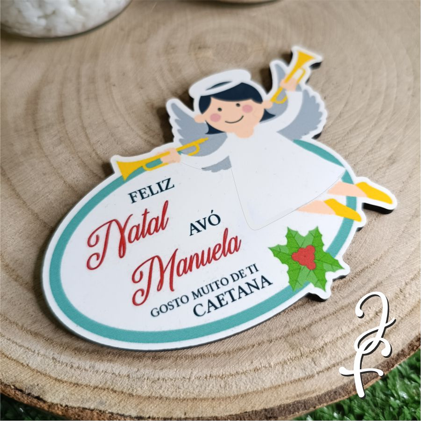 Íman Natal Colorido Anjo 2