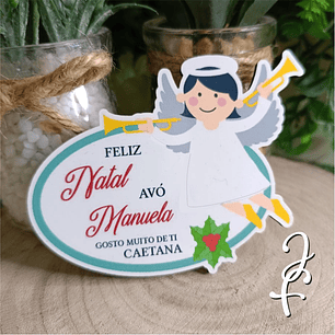 Íman Natal Colorido Anjo