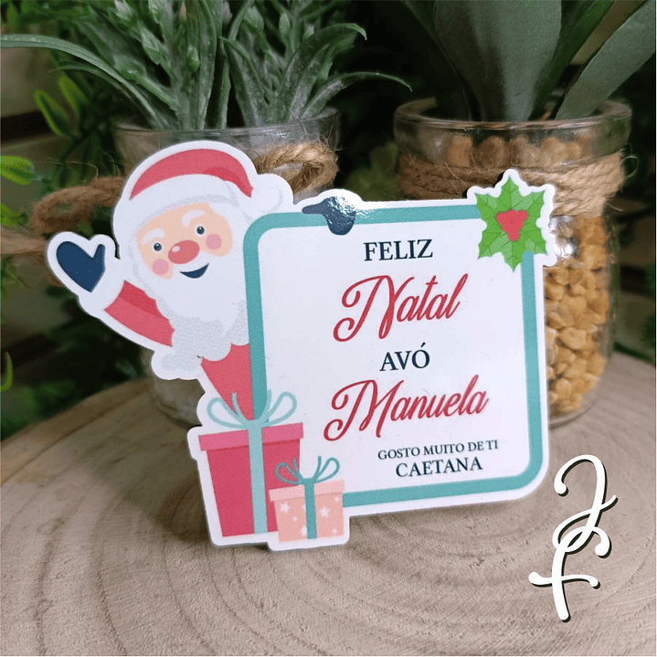 Íman Natal Colorido Pai Natal 1