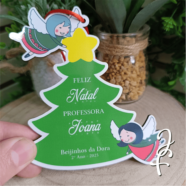 Pendente Anjos no Pinheirinho Colorido 3