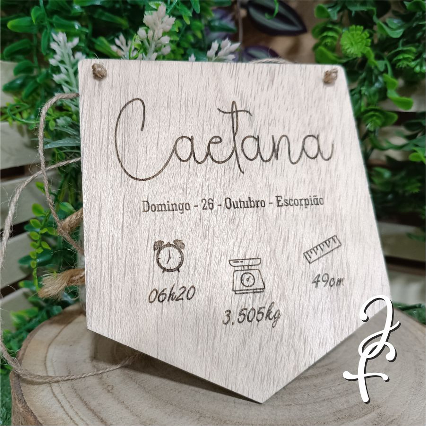 Bandeirola Nome e Dados Nascimento 3