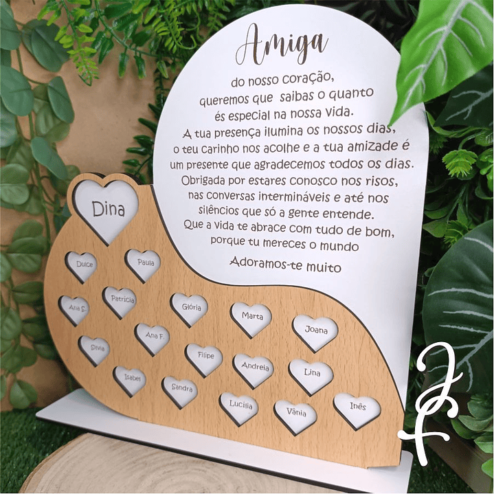 Lembrança Coração Dedicatória 4