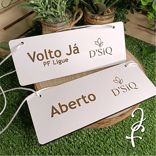 Placa Aviso Porta Estabelecimento