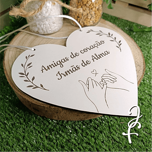Coração Pendurar Amigas