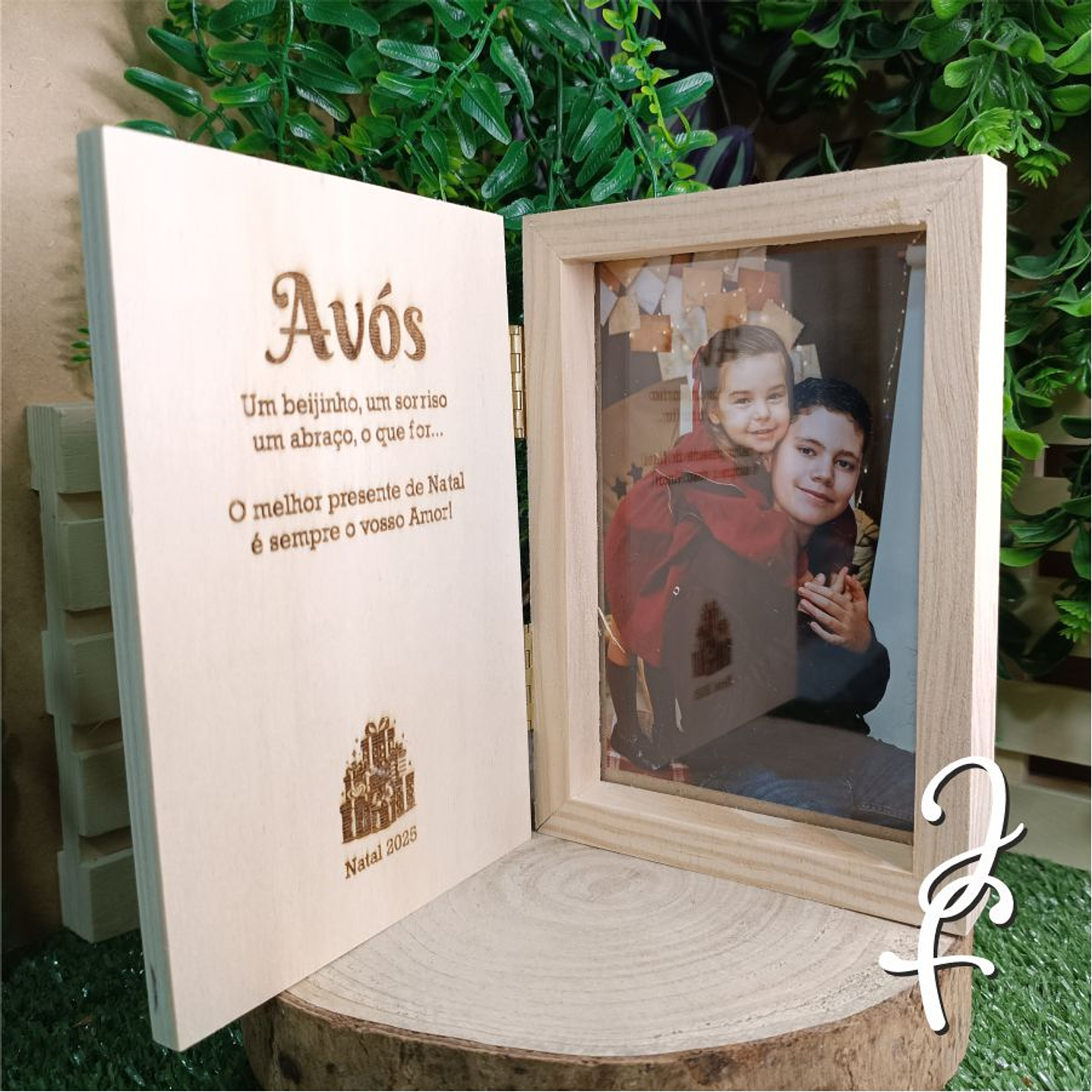 Moldura Fotografia Natal Ursinho 2