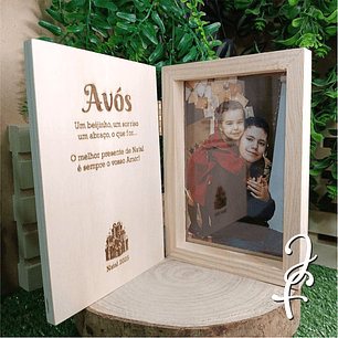 Moldura Fotografia Natal Ursinho