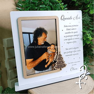 Moldura Natal com Dedicatória