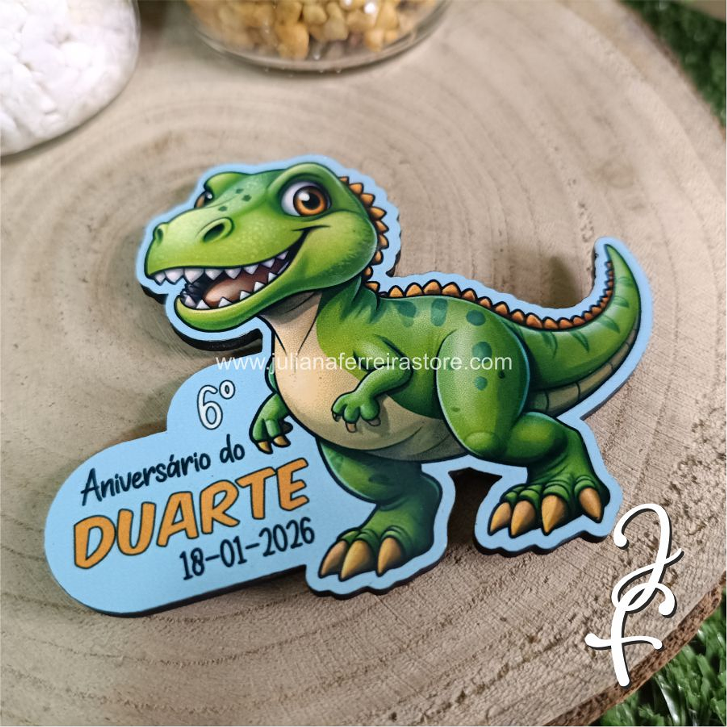 T-Rex Magnético Aniversário 3