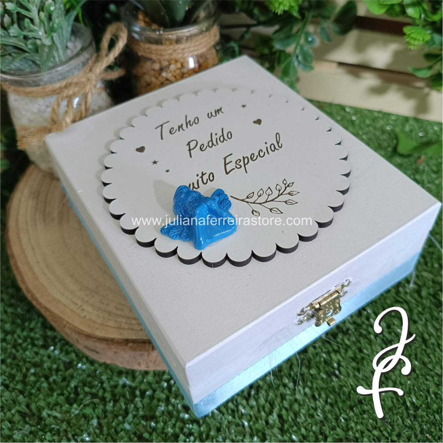 Caixa Convite para Padrinho Batismo 3