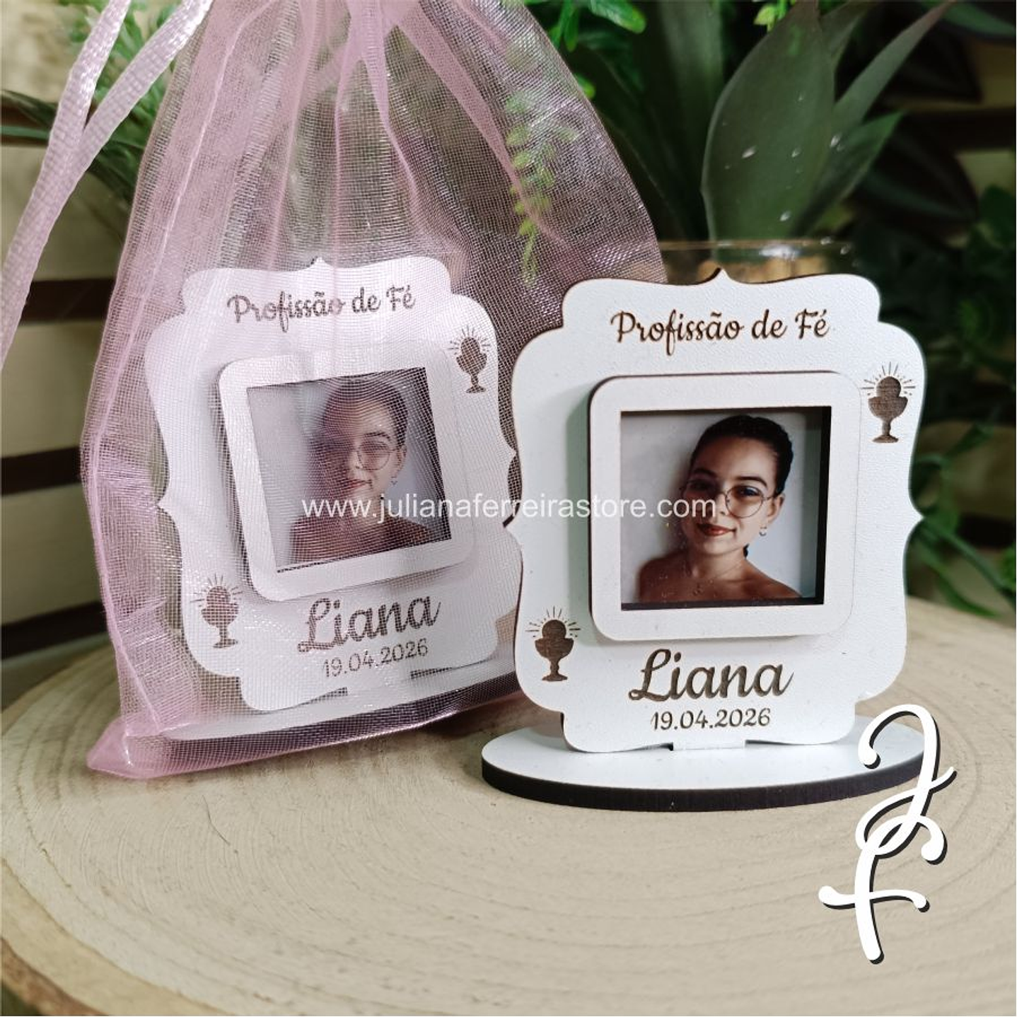 Lembrança Com Fotografia Comunhão Cálices 2