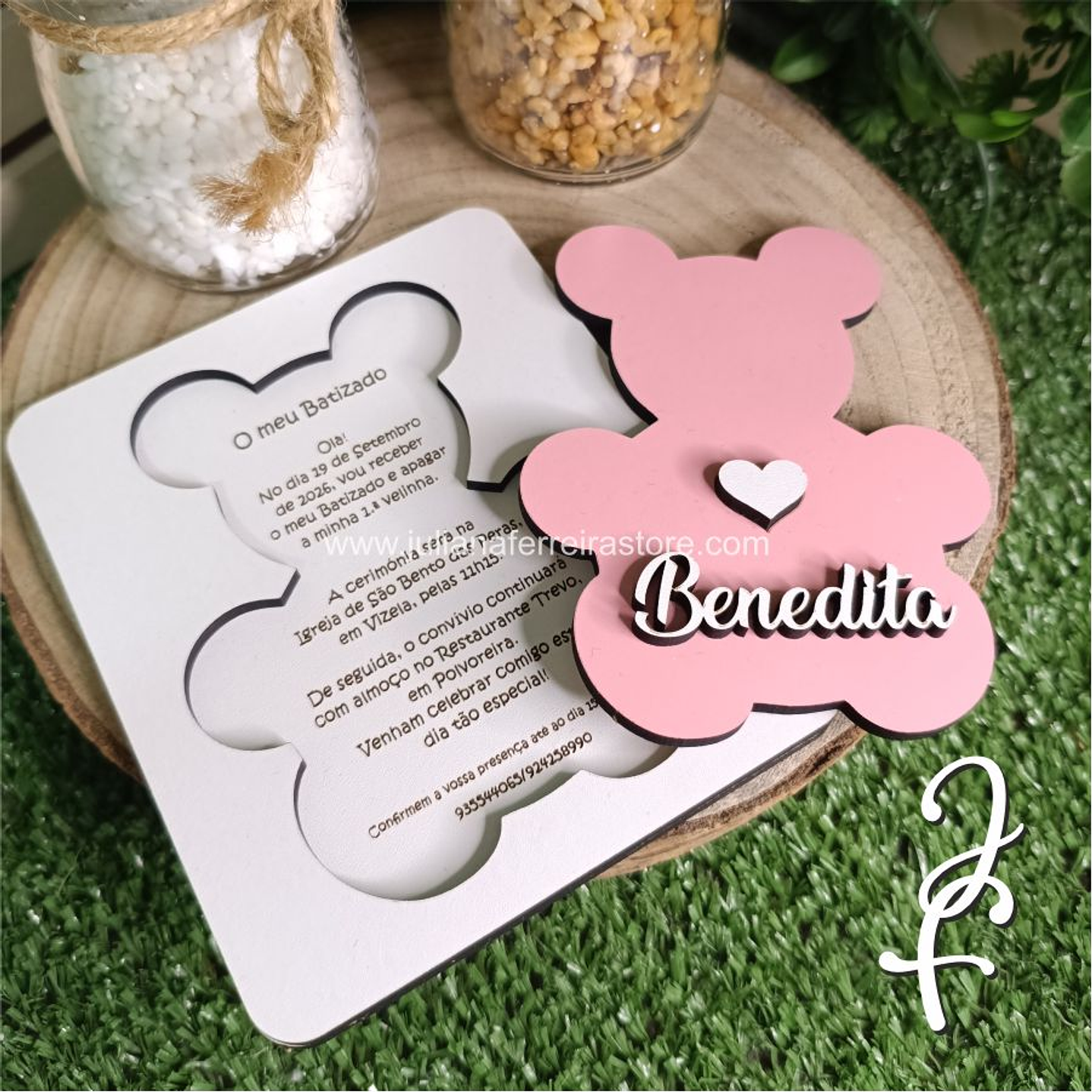 Invitación del oso de peluche 1