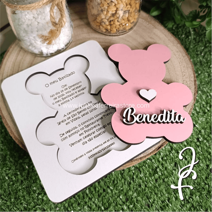 Invitación del oso de peluche 1