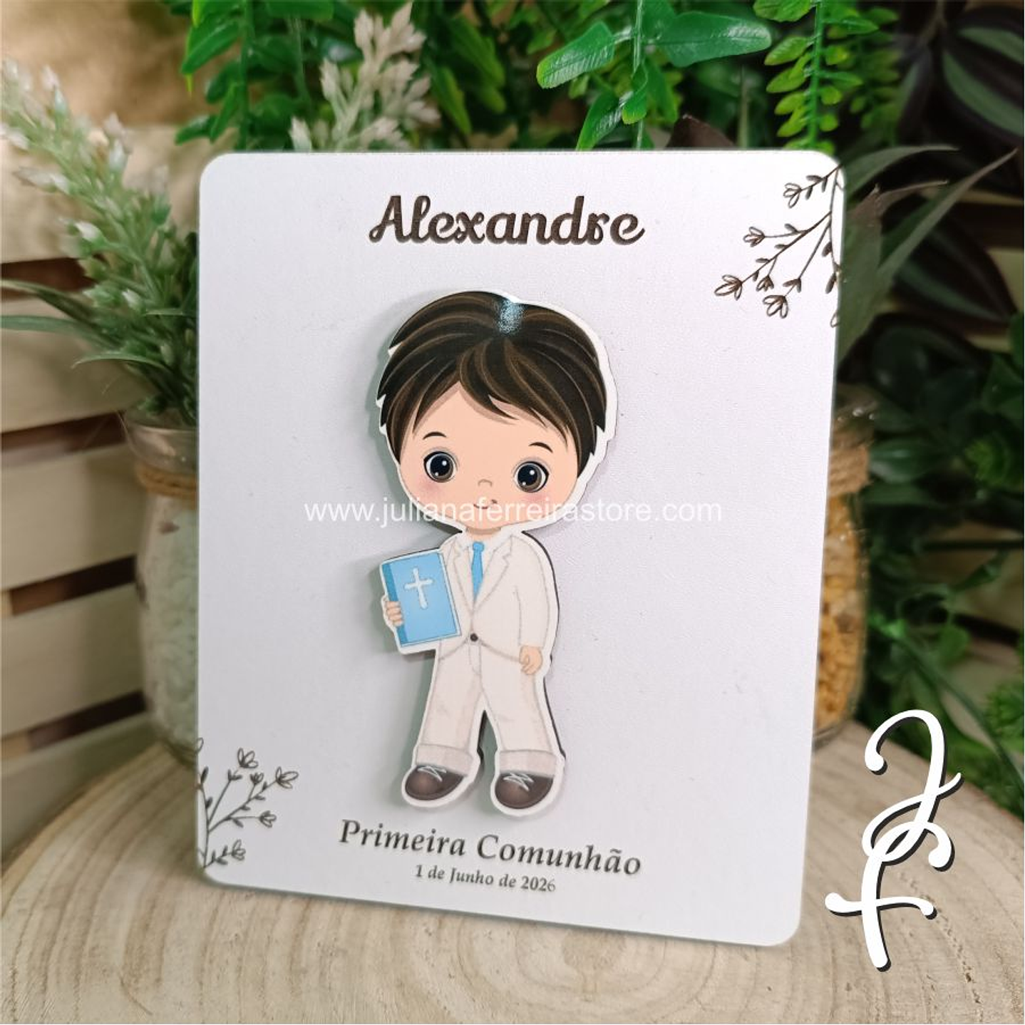 Convite Primeira Comunhão Menino - Colorido 1