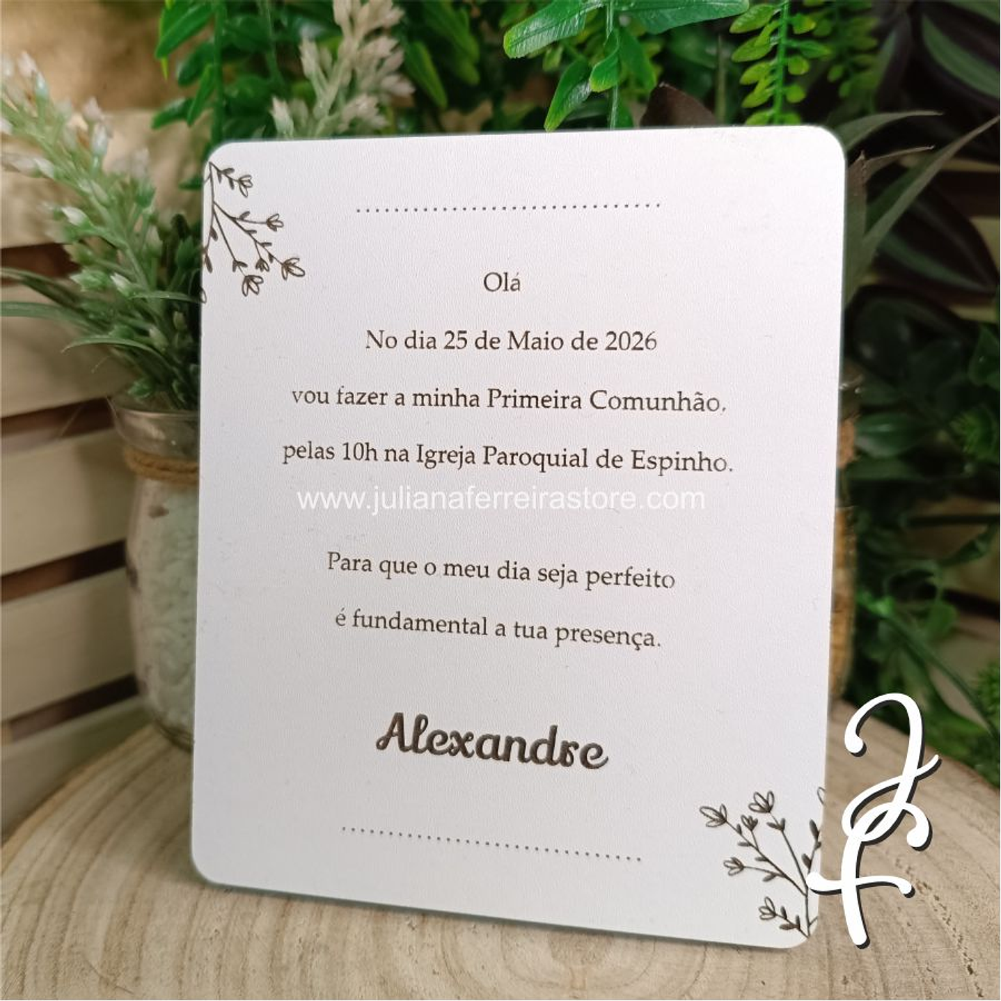 Convite Primeira Comunhão Menino - Colorido 2