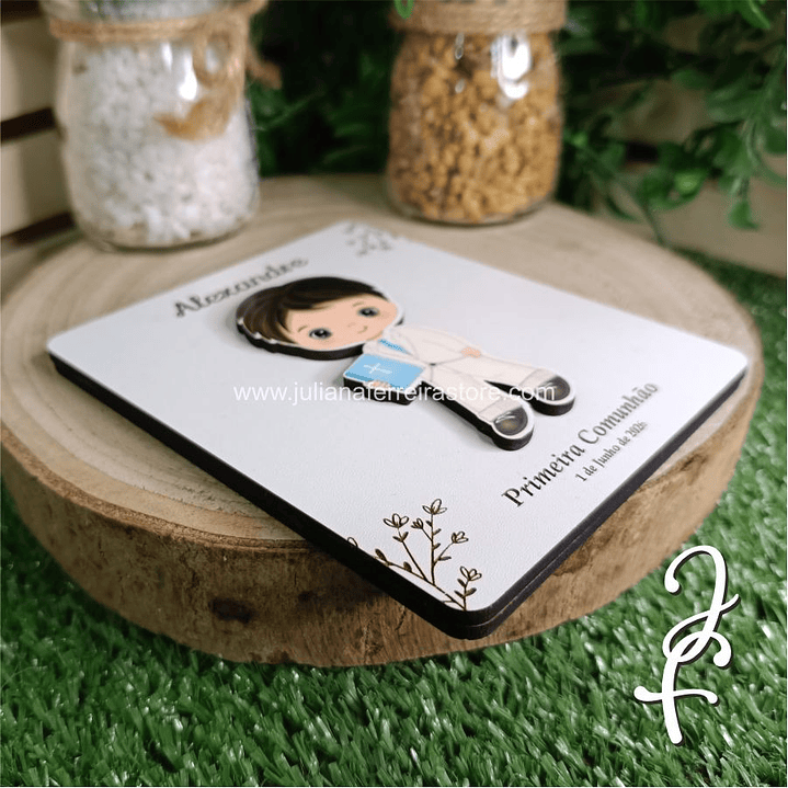 Convite Primeira Comunhão Menino - Colorido 3