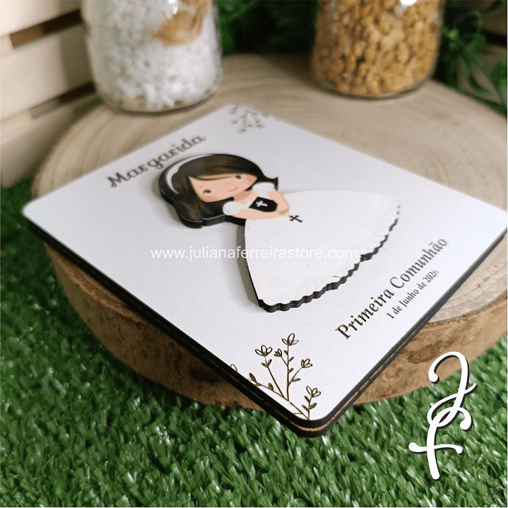 Convite Primeira Comunhão Menina - Colorido - COPIE 4
