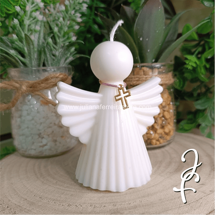 Vela Anjo Lembrança Batizado 4