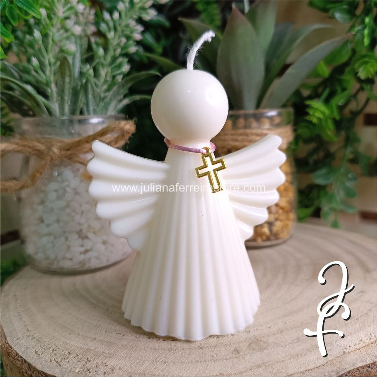 Vela Anjo Lembrança Batizado 1
