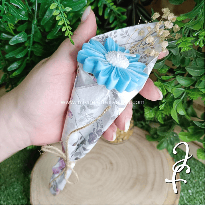 Vela Flor Margarida Bouquet 6