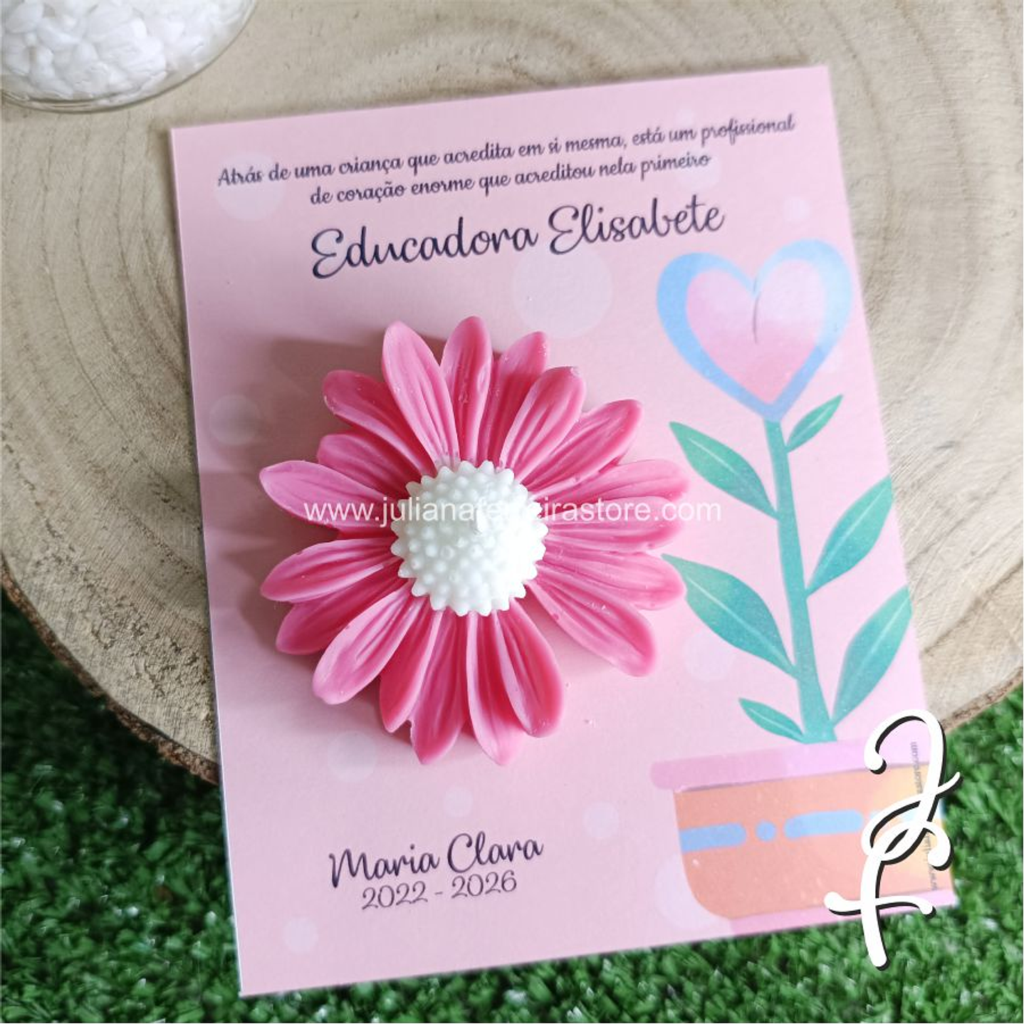 Vela Flor Margarida Finalista Cartão Rosa 2
