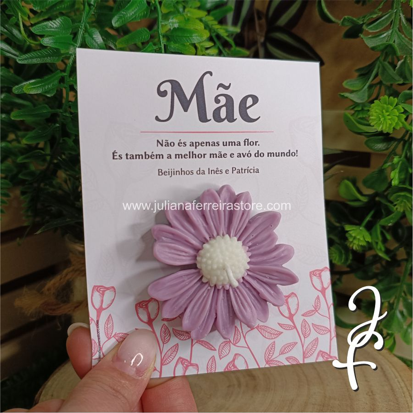 Vela Flor Margarida Mãe e Avó 1