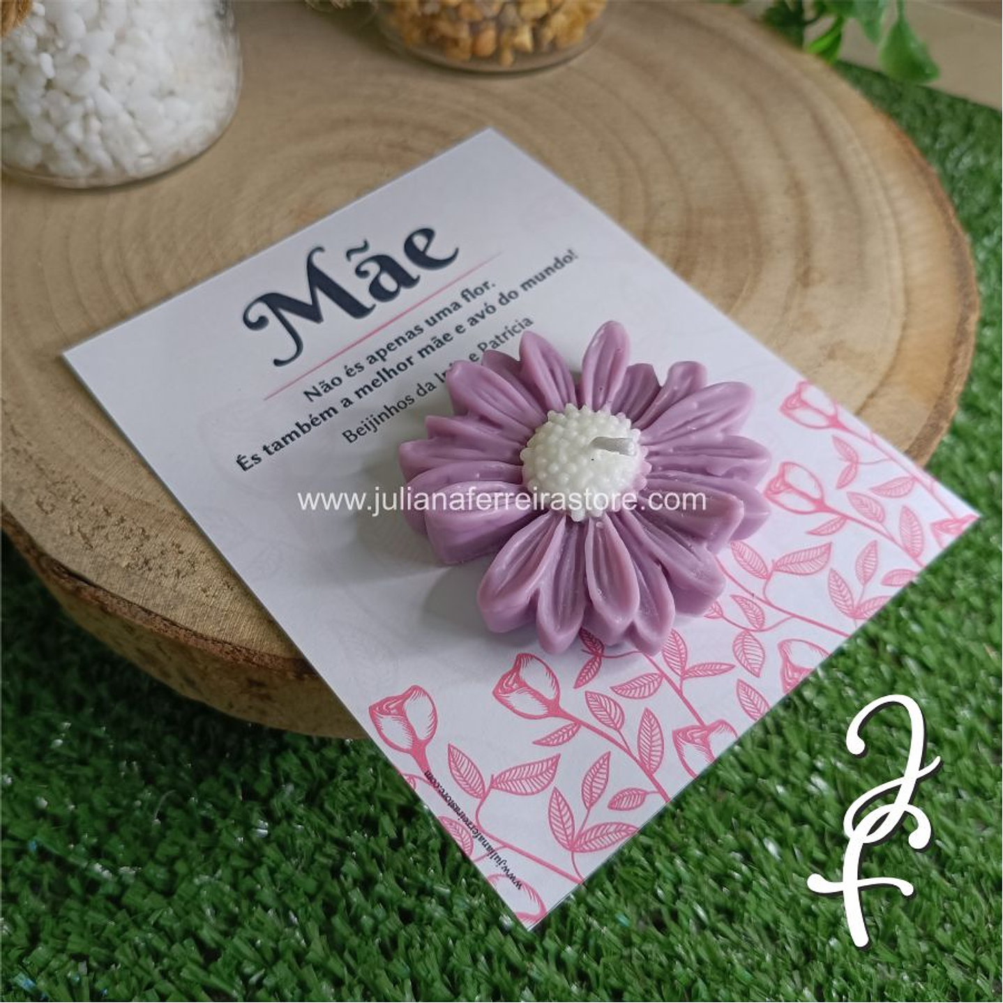 Vela Flor Margarida Mãe e Avó 2