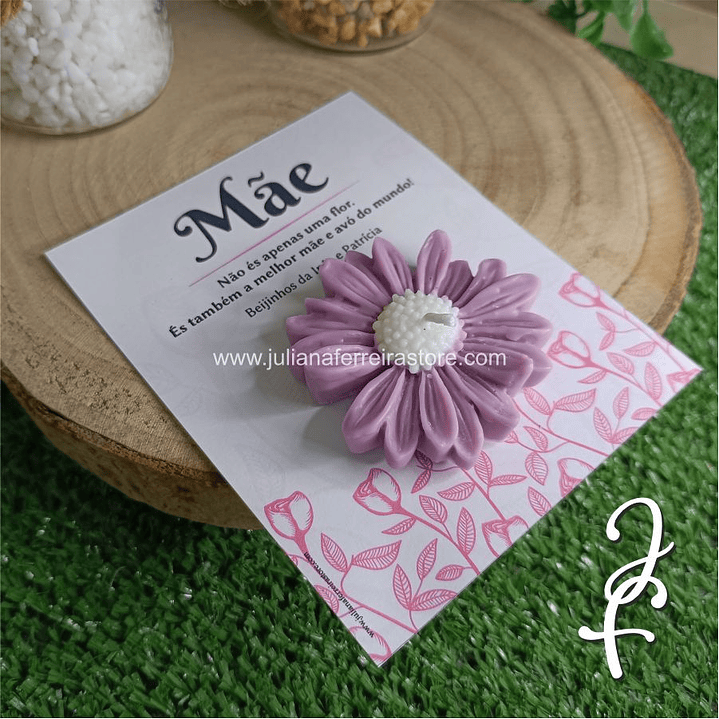 Vela Flor Margarida Mãe e Avó 2