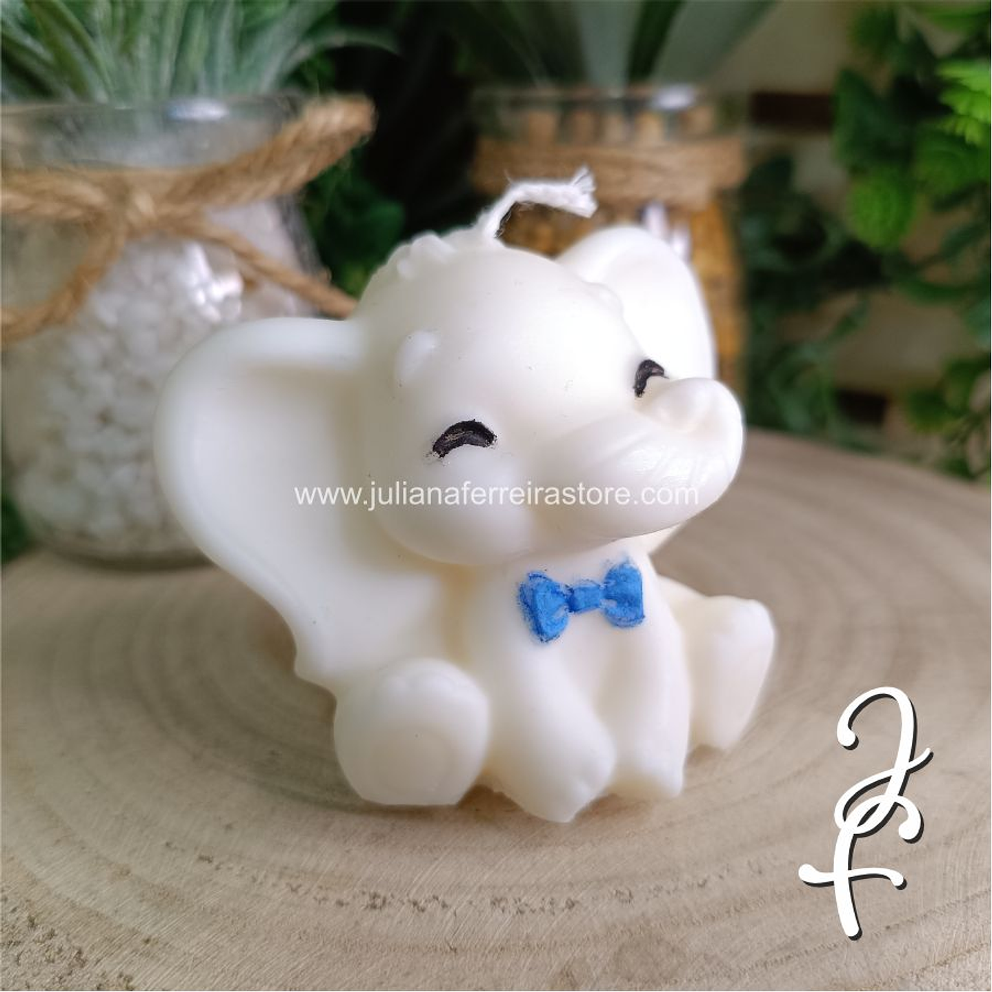 Vela Lembrança Elefante Menino 1