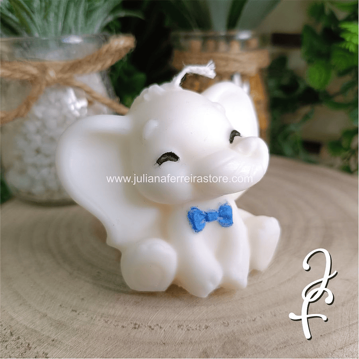 Vela Lembrança Elefante Menino 1