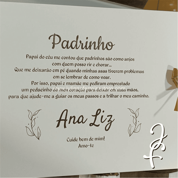 Caixa Oferta Padrinhos Batizado 8