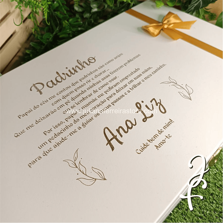 Caixa Oferta Padrinhos Batizado 9