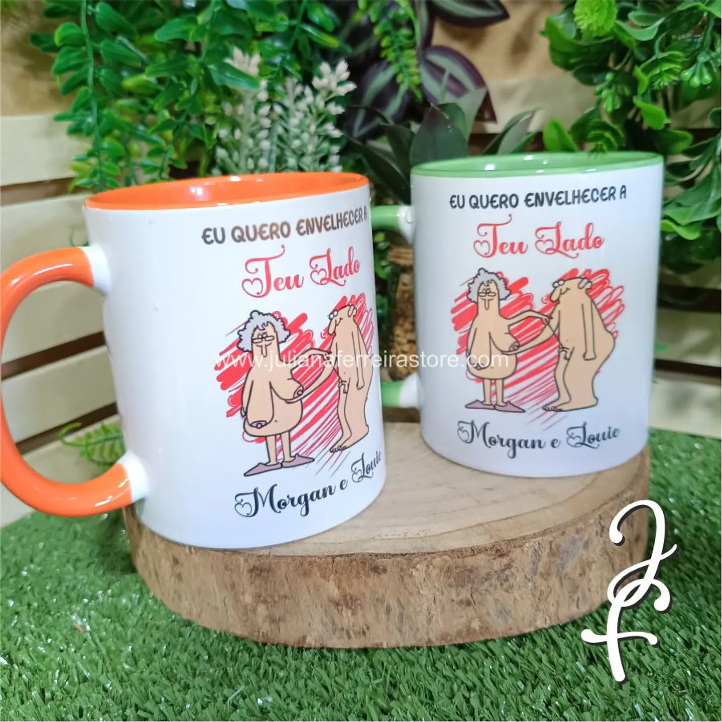 Taza ¡Quiero envejecer a tu lado! 2