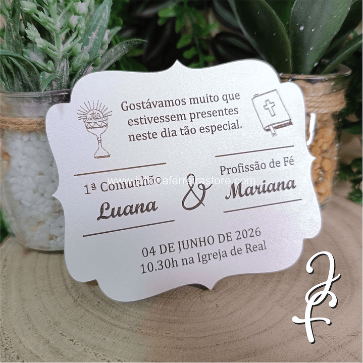 Convite Magnético Dupla Cerimónia 2