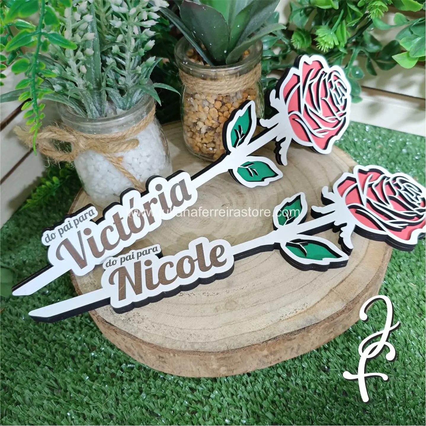 Rosa com Nome 6
